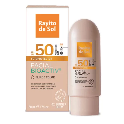 RAYITO DE SOL PROTECTOR SOLAR FACIAL SUMMER GLOW FPS 50 X 50 G.